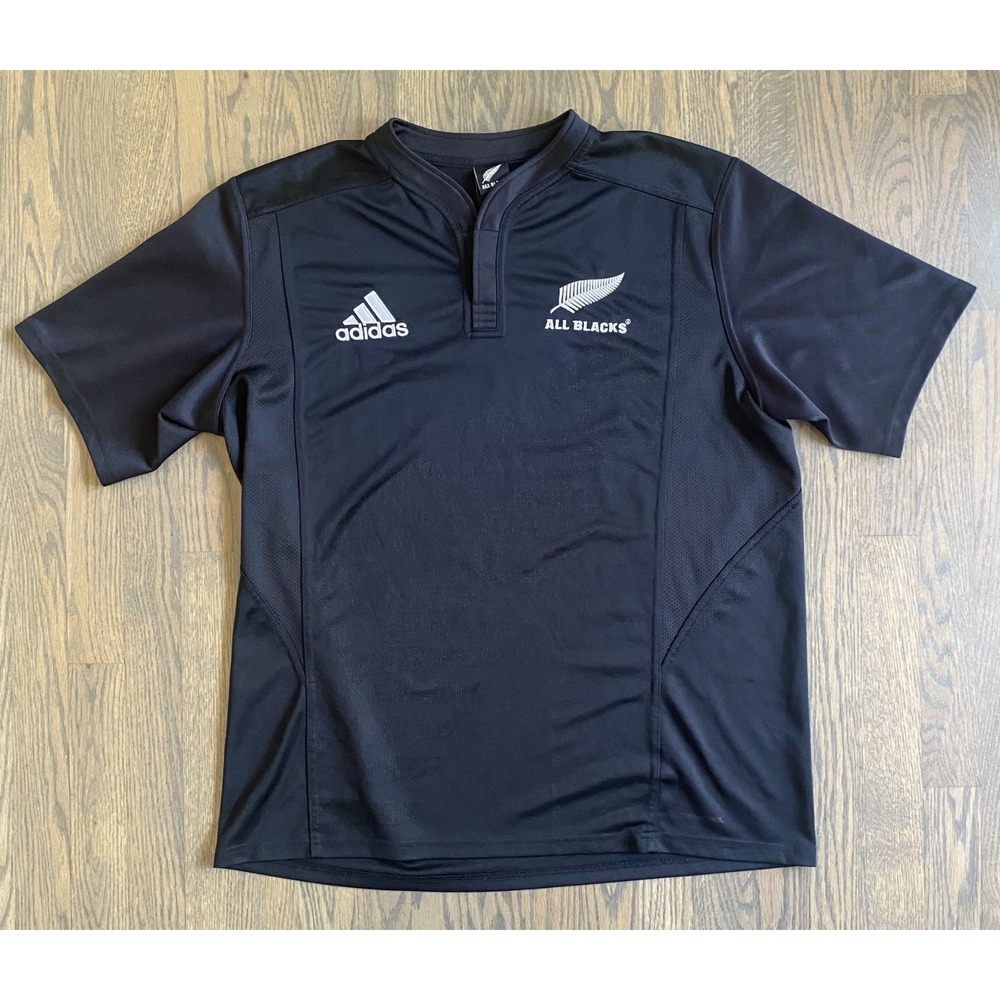 All Blacks New Zealand 2007 2008 Rugby Shirt Jersey Adidas Men Size XL